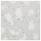 Tissu Jeu gris de chèvres (Échantillon)