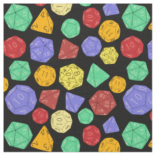 Tissu Jeu RPG Dice, Conseil, Jeux d'Imaginaire Patternes
