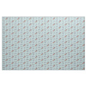 Tissu Jeu Samoyeds Touch de Turquoise (Yard)