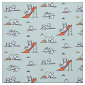 Tissu Jeu Samoyeds Touch de Turquoise (Échantillon)