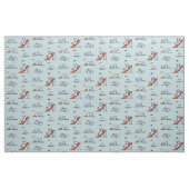 Tissu Jeu Samoyeds Touch de Turquoise (Fat Quarter)