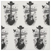 Tissu Johnny Cash (Échantillon)