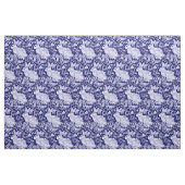 Tissu Joli bleu foncé et blanc lapin Oiseau Dedham Delft (Fat Quarter)