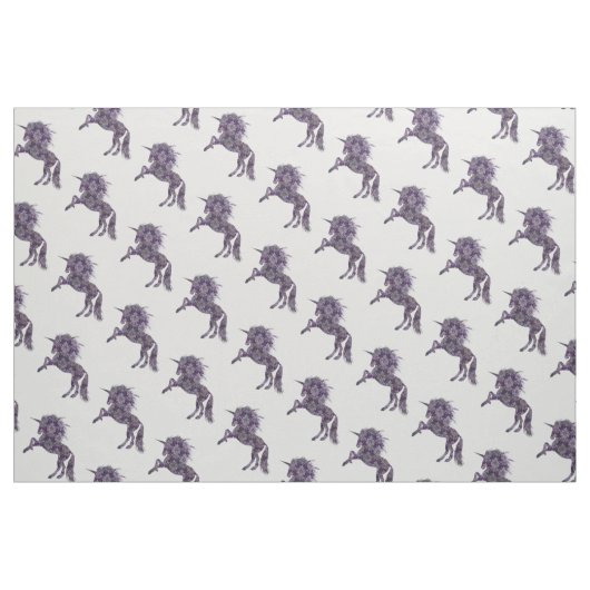 Tissu Joli Boho pourpre licorne (Fat Quarter)