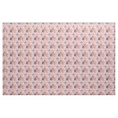 Tissu Joli Chien Chien Rosé (Yard)