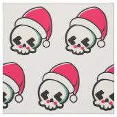 Tissu Joli crâne de Noël (Échantillon)