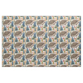Tissu Joli Hérisson arbres de vacances (Fat Quarter)