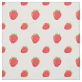 Tissu Joli imprimé fraise en coton (Échantillon)