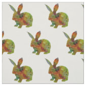Tissu Joli Lapin Aquarelle (Échantillon)