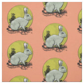 Tissu Joli lapin sauvage gris (Échantillon)