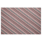 Tissu Joli motif aztèque gris rouge (Fat Quarter)
