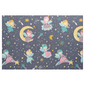 Tissu Joli motif de fées colorées (Fat Quarter)
