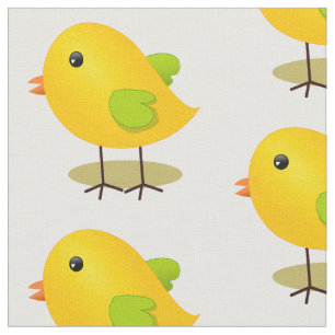 Tissu Joli Motif de poussette jaune