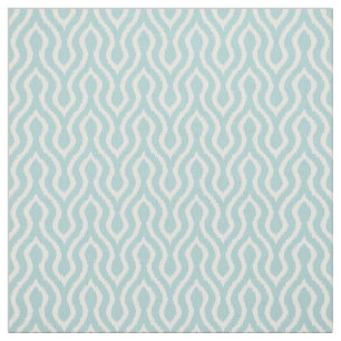 Tissu Joli motif ikat chevron turquoise pastel