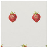 Tissu Joli motif simple à la fraise  (Fermer)