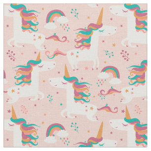 Tissu Joli Motif Unicorn