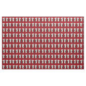 Tissu Joli Noël Penguin Rouge Fête (Fat Quarter)