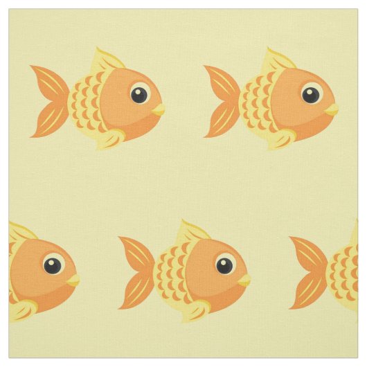 Tissu Joli Poisson Rouge (Échantillon)