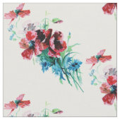 Tissu Joli Poppies Vintages (Fermer)