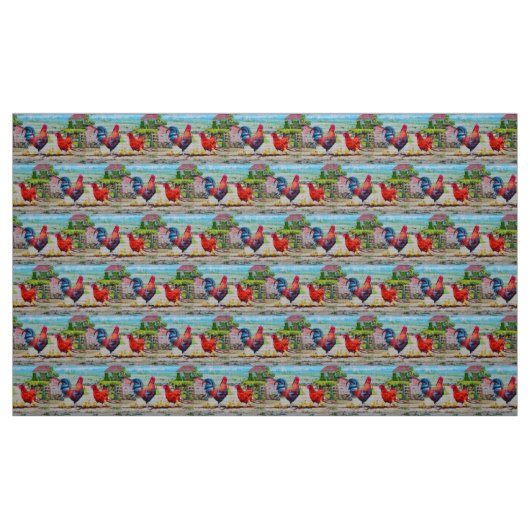 Tissu Joli poulet (Fat Quarter)