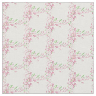 Tissu Jolie aquarelle de fleur de cerisier rose tendre