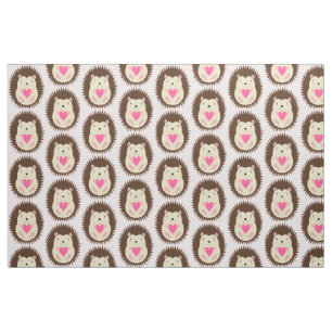 Tissu Jolie bébé fille hérisson motif rose