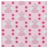 Tissu Jolie Bébé Rose fille Bee (Fermer)
