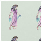 Tissu Jolie Egyptienne Robe violette Vert (Fermer)