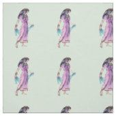 Tissu Jolie Egyptienne Robe violette Vert (Échantillon)