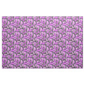 Tissu Jolie floraison violette Fleurs Abstraites (Yard)