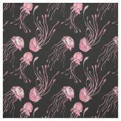 Tissu Jolie méduse rose (Échantillon)