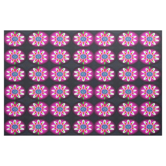 Tissu Jolie mode fleurs numériques (Fat Quarter)