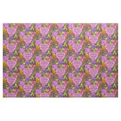 TISSU JOLIE ROMAINS FLORAUX 8:28 SCRIPTURE VERSE (Fat Quarter)