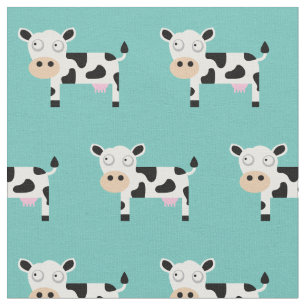 Tissu Jolie vache Moo enfant bébé nurserie ferme sarcell