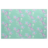 Tissu Jolies Fleurs Coeurs Et Oiseaux Motifs (Fat Quarter)