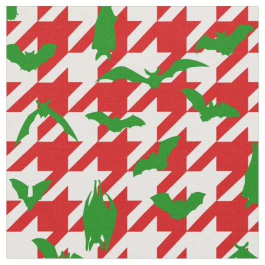 Tissu jolis chaussons chien de noël rouge et vert (Fermer)