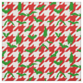 Tissu jolis chaussons chien de noël rouge et vert (Échantillon)
