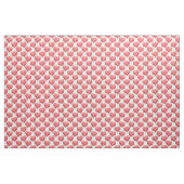 Tissu Jolis petits cœurs rouges avec des visages (Fat Quarter)