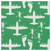 Tissu Jolly Green Secourir Team Motif Fabric (Fermer)