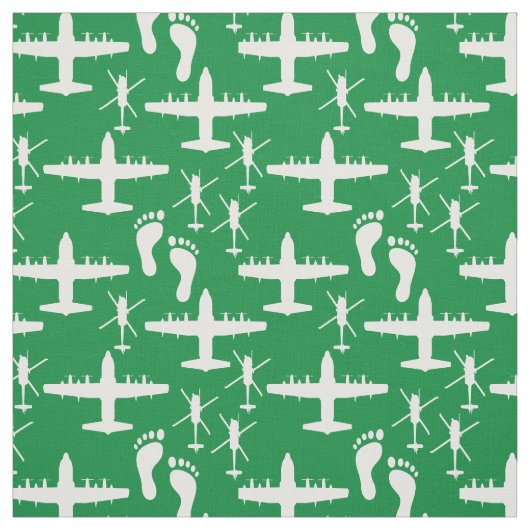 Tissu Jolly Green Secourir Team Motif Fabric (Échantillon)