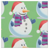 Tissu Jolly Snowman (Fermer)