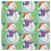 Tissu Jolly Snowman (Échantillon)