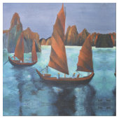 Tissu Joncs Dans La Baie Dragon Descendante (Fermer)