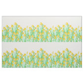 Tissu Jonquille jaune tirée par la main mignonne (Fat Quarter)