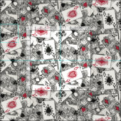 Tissu jouer aux cartes (Carreau)