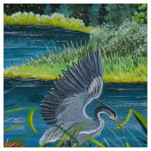 Tissu Jouer des hérons bleus (Échantillon)