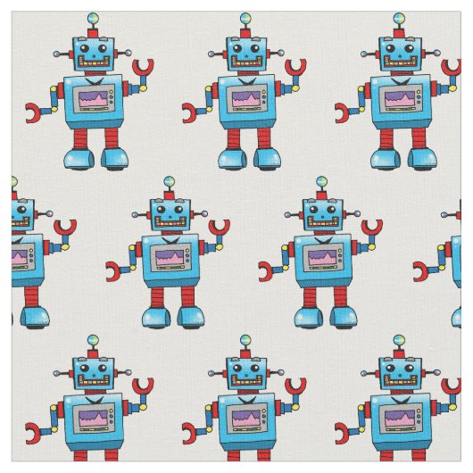 Tissu jouet mignon de robot (Fermer)