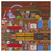 Tissu Jouets dans le grenier (Fermer)