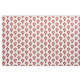 Tissu Jouets de Noël Coeurs rouges (Yard)