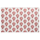 Tissu Jouets de Noël Coeurs rouges (Fat Quarter)